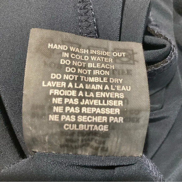 SYMPLI Sz 16 Stretchy Straight Elastic Waist  High Low Mesh Hem Skirt in Blue - Picture 6 of 8